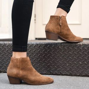 Thursday Boot Co. Downtown booties in Golden Brown.